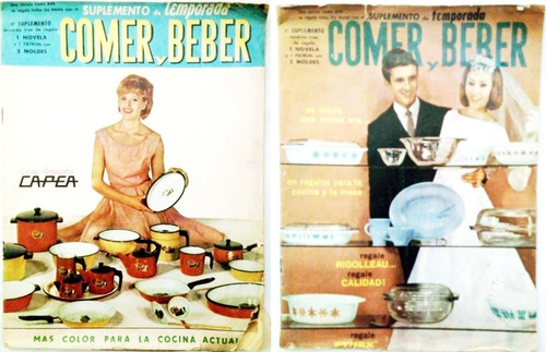 2 Suplementos Cocina - Revista Comer Y Beber - 1964 Y 1965