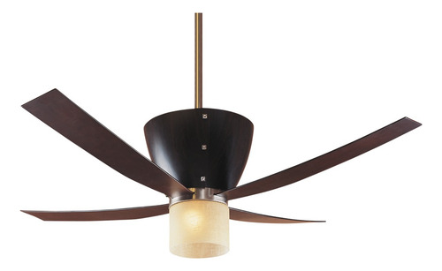 Ventilador De Techo Valhalla 56 Pulg Caoba/níquel Tres Aspas Caoba / Níquel Café Chocolate Hunter
