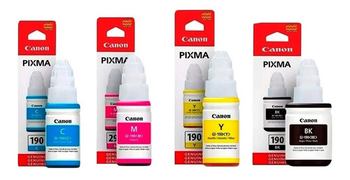 4 Tintas Originales Canon G110 G2100 G3100 G4100 Facturados