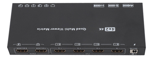 Interfaz Multimedia Hd De 4k, 30 Hz, 4 X 2, Control Remoto,