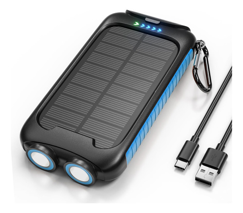 Nuynix Cargador Solar, Cargador De Telefono Portatil De 3880