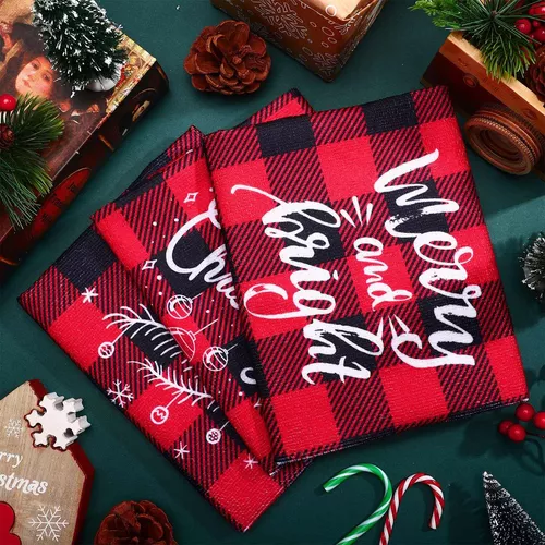Toalla de Navidad para Cocina con Pino 🎄🎄🎄, Toalla decorada. / Christmas  tree Kitchen Towel. 
