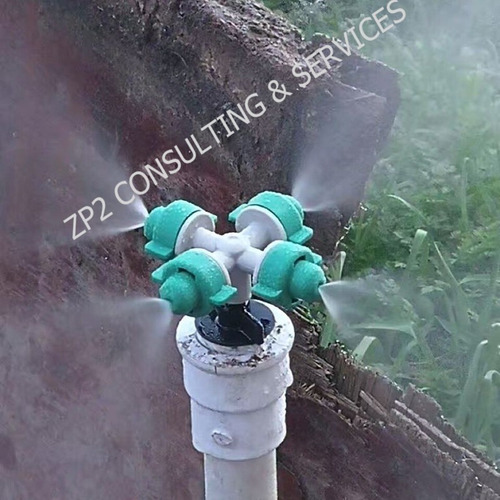 Imagen 7 de 7 de Boquilla Para Riego Nebulizador Goteo 1/2 Pvc Semilleros