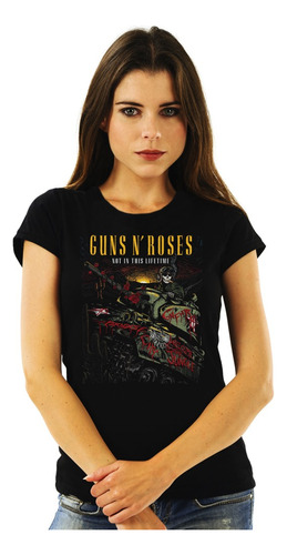 Polera Mujer Guns N Roses Tanque Rock Impresión Directa