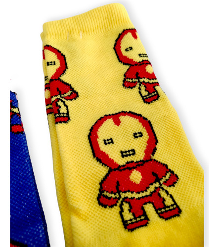 Calcetas Superman, Iron Man, Capitán América