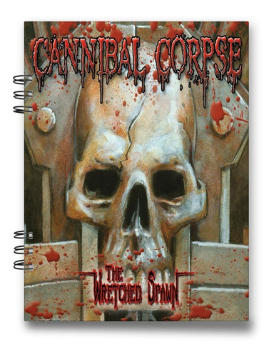 Imagen 6 de 10 de Cuaderno Cannibal Corpse 15x20 Cms Media Carta 100 Hojas