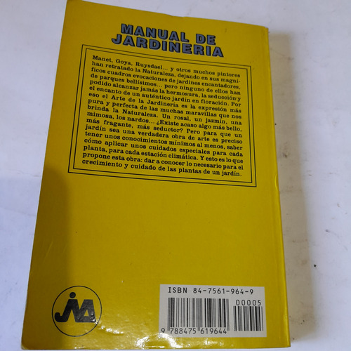 Libro,manual De Jardineria,miguel Serer,barrio Caballito (Usado)