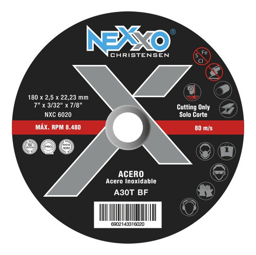 15 Discos De Corte Nexxo 7 X 2.5 Mm 
