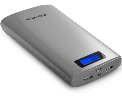 Batería Portátil Adata 20,000 Mah Gris Power Bank Ap20000d