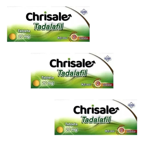 Chrisale Tadalafil 20 Mg Con 8 Tabletas Ultra Oferta 3x2