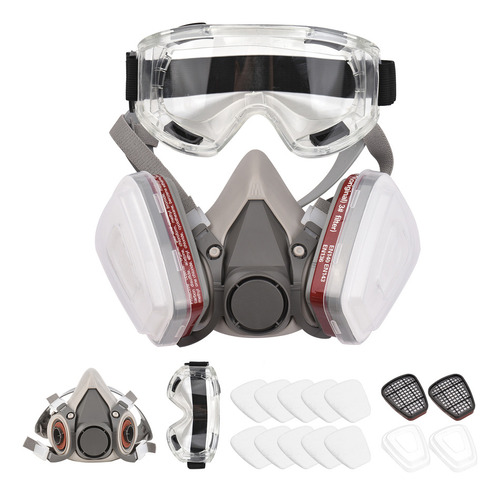 Máscara De Pintura Facial Facepiece Gas 6200 Protection