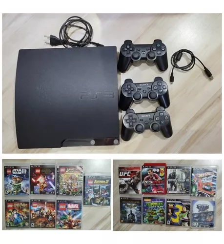 Ps3 Playstation 3 Com 72 Games Jogos Originais