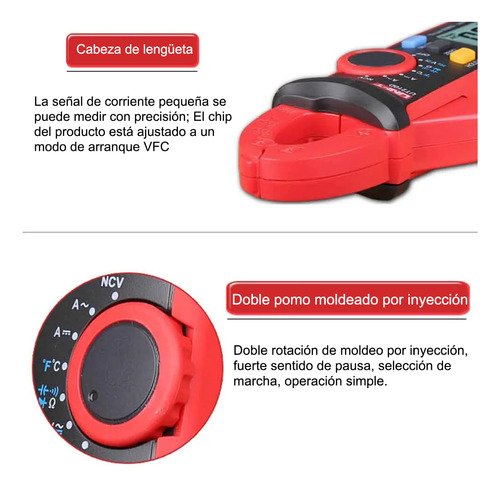 Pinza Amperimétrica Digital De Alta Precisión Ut210d Uni-t