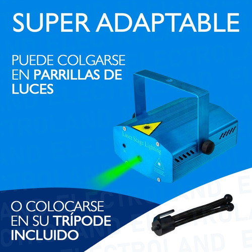 Imagen 4 de 10 de Laser Lluvia Multipunto Led Audioritmico Fiesta Dj Boedo