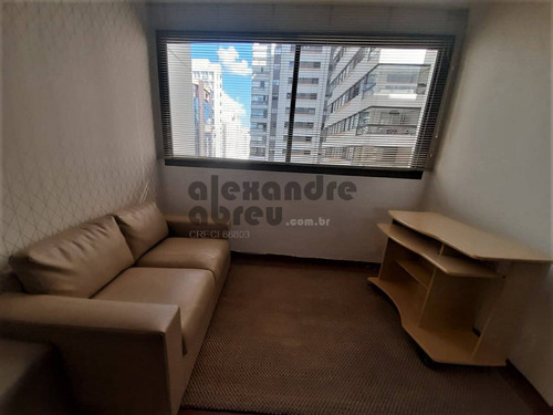 Imagem 2 de 15 de Apartamento De 1 Dormitório Todo Mobiliado Para Locação Em Moema - 641