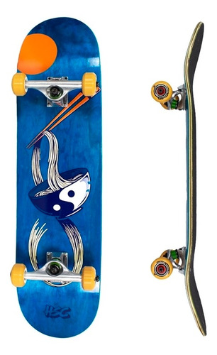 Imagem 1 de 4 de Skate Hondar Semi Profissional 8.0 Blue
