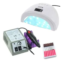 Comprar Lixa Lixadeira Mercedes Bivolt + Cabine Sun 1s 48w \u002F 30led