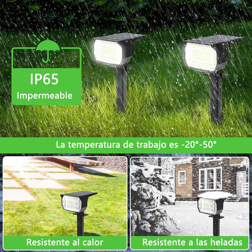 Focos Solares Para Paisaje, 48 Luces Led Iluminación Para