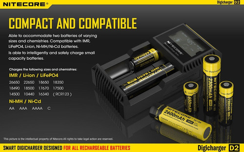 Cargador Universal Baterías 26650 22650 18650 Aa Aaa Aaaa C