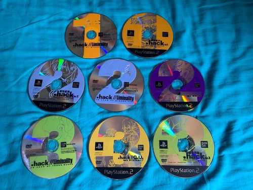 (raro) Dot Hack (.hack) - Volumes 1, 2 E 3 - Ps2 Ntsc-j (Usado)