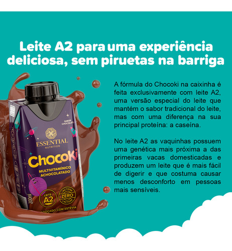 Chocoki Ready Multivitamínico Achocolatado Essential 200ml