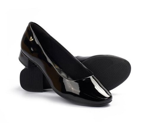Sapato Salto Baixo Mississipi Conforto M9232 Preto Botas - Sapatos com o Melhores Preços no Mercado Livre Brasil