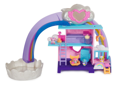 Guardería Hatchimals Alive, 4 Mini Figuras, 13 Accesorios