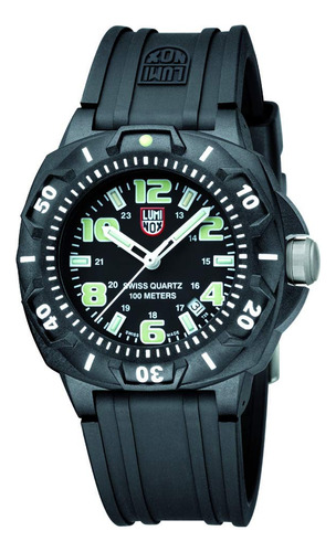 Luminox .sl Sentry  - Reloj Con Correa De Goma Negra Para H.