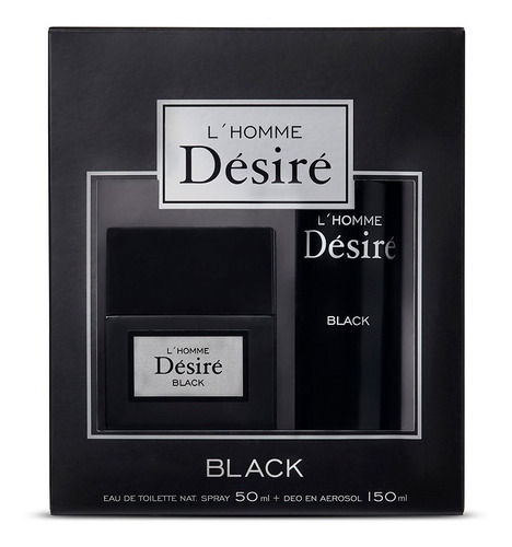 Set De Fragancias Desire Black Edt 50ml Y Desodorante Ub