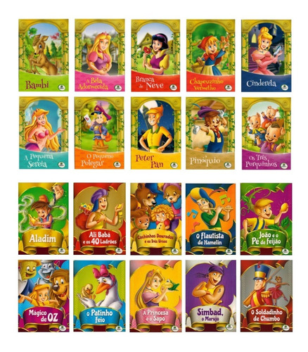 Kit Livro Infantil Clássicos De Ouro + Clássicos De Sempre