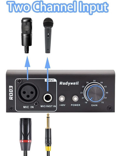 Amplificador De Preamplificador De Micrófono Para Micr...