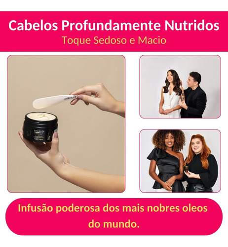 Mascara Absolute Oil Aneethun Nutrição Cabelos Secos 1kg