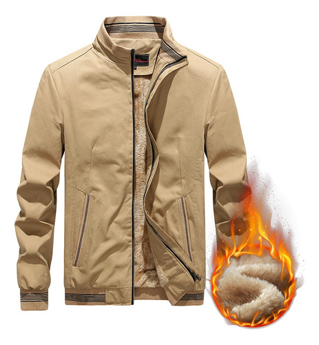 Chaquetas Para Hombre Con Forro De Cachemir Engrosado