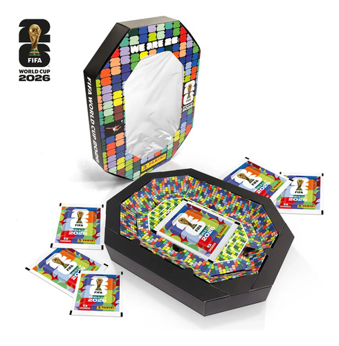 Copa Do Mundo 2026 Box Mini Estádio C/ 30 Envelopes De Figurinhas Fifa World Cup 2026