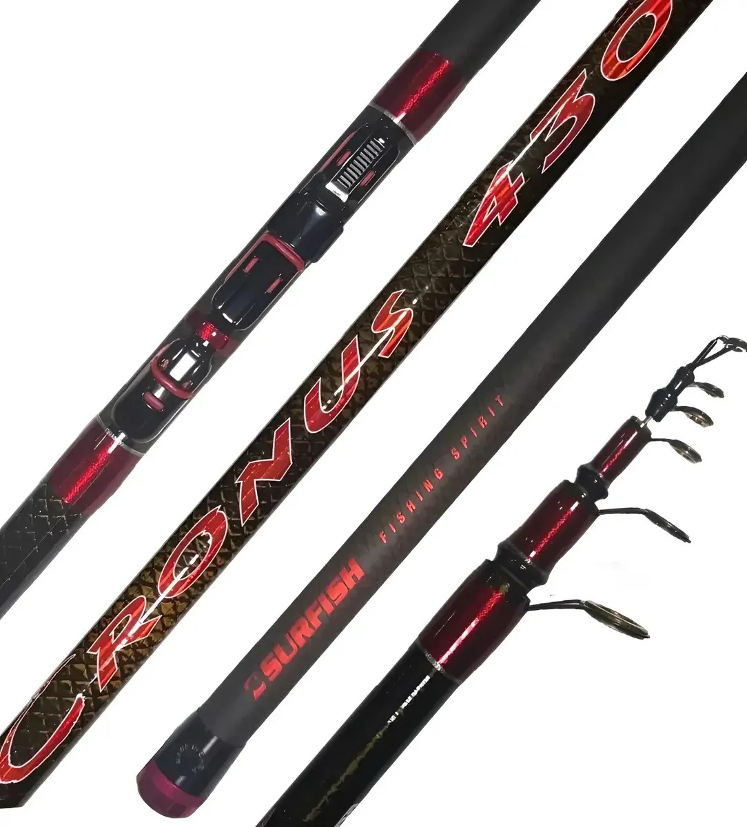 Caña Surfish Cronus 430 Pejerrey Grafito 20-60grs Marrón Claro