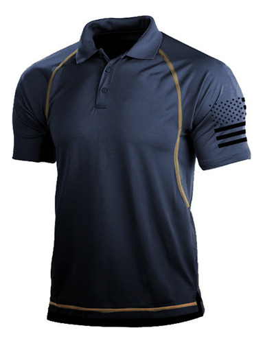 Camiseta Para Hombre, Sudadera De Manga Corta Con Solapa Out