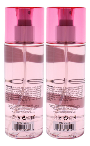 Body Mist Bebe Silver Para Mujer, 250 Ml, Paquete De 2