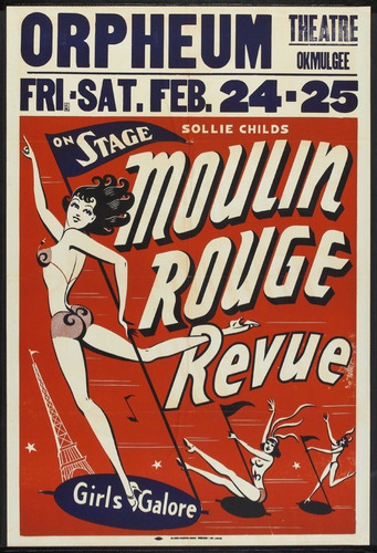 Lamina De Imágenes Vintage De 50x73 Cm - Moulin Rouge