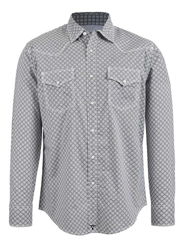 Camisa Vaquera Wrangler Hombre Manga Larga 235m