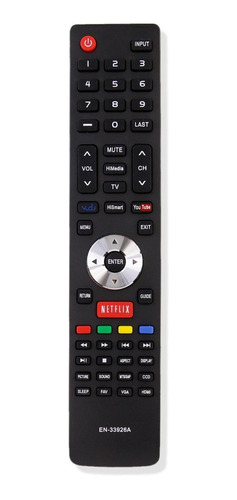 Control Remoto Compatible Con Hisense Lcd Led Tv Es-33925a