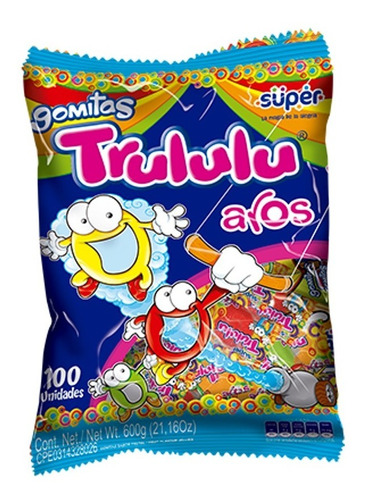 Gomitas Trululu Aros Bolsa X 100 Und - Kg A $200