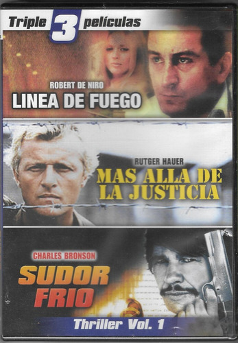 Linea De Fuego Sudor Frio 3 Peliculas En 1 Dvd Nuevo