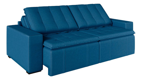 Sofá Cama Retrátil E Reclinável 4 Lugares 280cm Em Wt