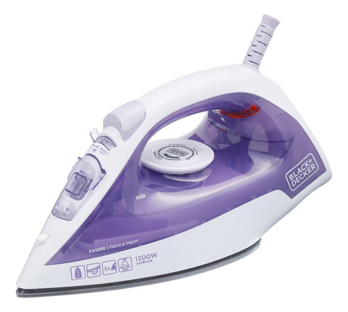 Ferro De Passar Roupa À Seco Ou Vapor Black Decker Fx1050