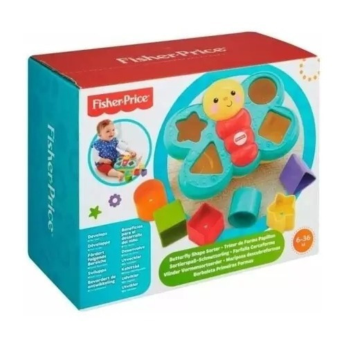 Brinquedo Para Bebê Fisher Price Encaixa Borboleta 6m