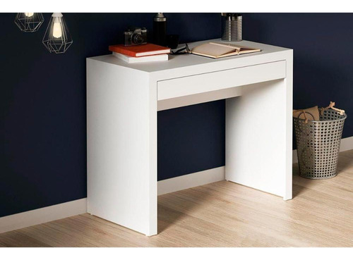 Mesa De Computador Me4107 C/ 1 Gaveta Branco - Tecno Mobili