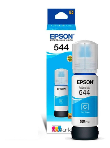 Tinta Botella Epson T544 Color Cyan De 65ml Original