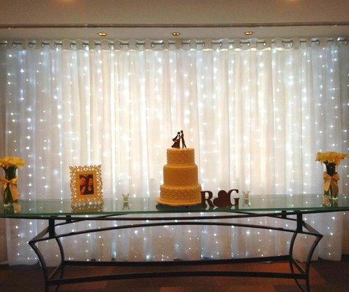 Imagem 6 de 8 de Cortina Led 300 Leds 3m X 2m Decoração Festas Casamentos