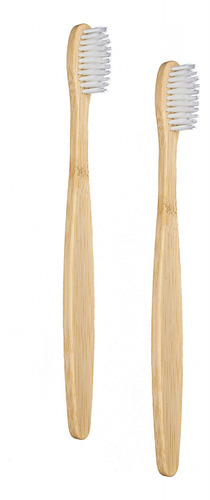 2 Cepillo Diente Bambu Cerda Suave Madera Para Adulto Libr