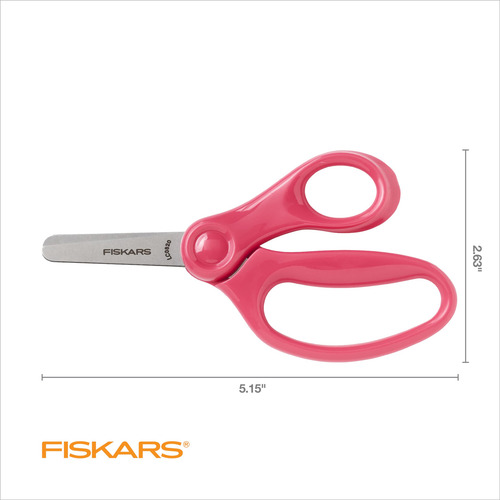 Tijeras Fiskars Con Punta Roma Para Niños De 4 A 7 Años, Col